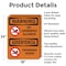 Signmission No Swimming Allowed Bilingual, 18 in W x Rectangle, Aluminum OS-2PACK-WS-A-1824-L-12718 - alternate 3